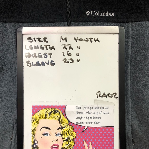 Columbia Youth Jacket Black Gray M - Picture 5 of 5